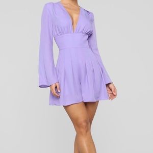 Fashion Nova Purple Romper